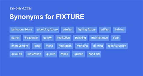 fixtures synonym